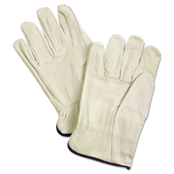 MCR™ Safety Unlined Pigskin Driver Gloves, Cream, X-large, 12 Pair freeshipping - TVN Wholesale